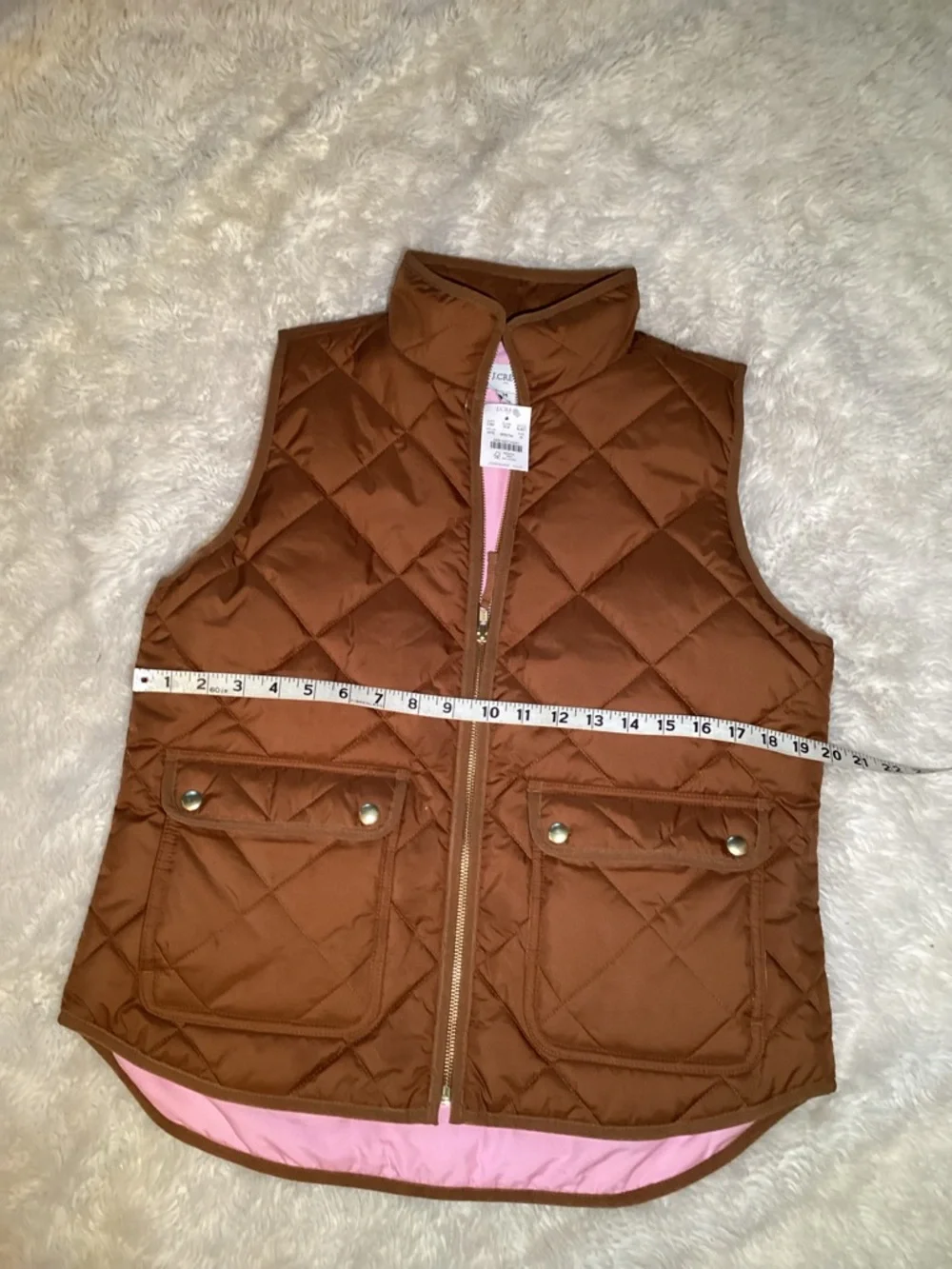 J.crew puffer snap pockets size medium